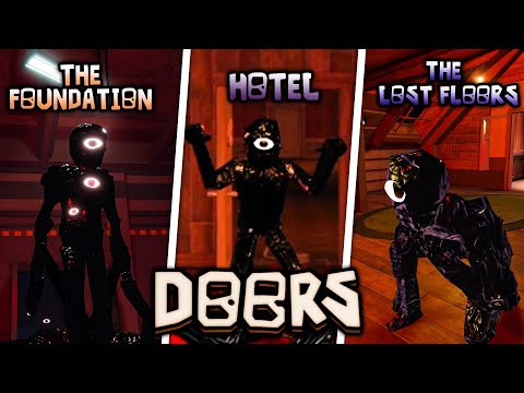DOORS:Hotel vs The Foundation vs The Lost Floors  Seek Chase (Roblox Showcase)