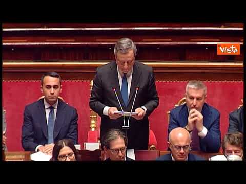 Draghi: "Dimissioni scelta sofferta ma dovuta"