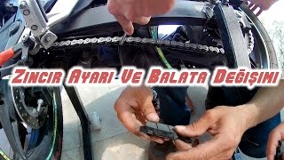 Cbr 250r Zincir Ayarı Ve Balata Değişimi/ Ayarsız Motovlog