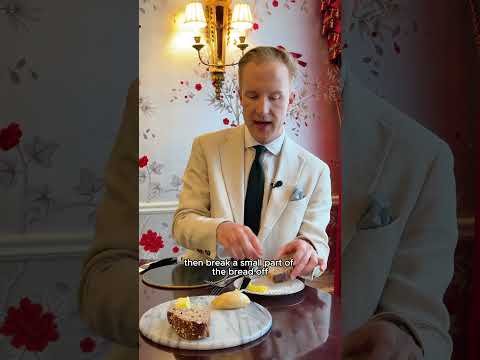 Definitely don’t bite into the entire piece of bread! #dining #etiquette #williamhanson