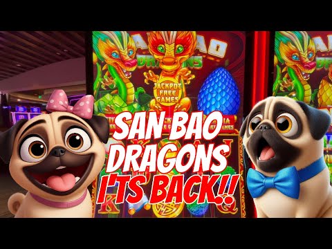 It's Back!! San Bao Dragons Slot Machine | Gambling Pugs