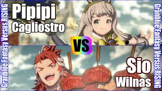 [GBVSR] (4K) Granblue Fantasy Versus Rising Rank match  Pipipi (Cagliostro) vs Sio (Wilnas)