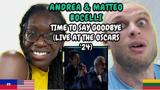 REACTION TO Andrea Bocelli &amp; Matteo Bocelli - Time To Say Goodbye (Live at the Oscars 2024)