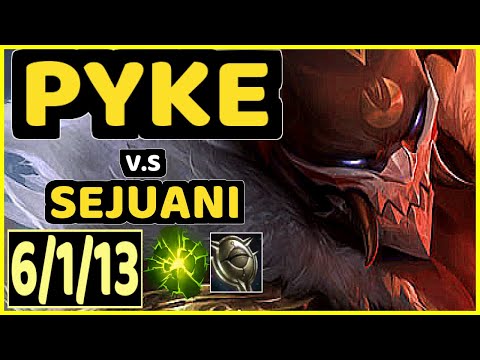 NORSKEREN (PYKE) vs SEJUANI - 6/1/13 KDA BOTTOM SUPPORT CHALLENGER GAMEPLAY - EUW
