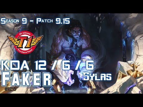 SKT T1 Faker SYLAS vs LEBLANC Mid - Patch 9.15 KR Ranked