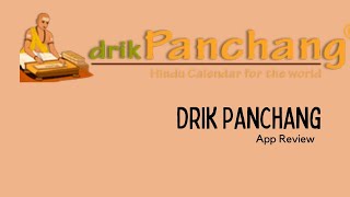 Drik Panchang App Review (Hindu Calender) #Hinducalender #Panchangam #Calender #Panjika