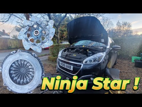 Peugeot 208 1.2 2016 clutch Replacement  ( Ninja Star Friction Plate )