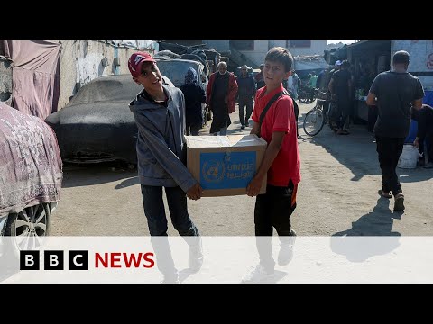 Video | Israel hasn't breached its law against blocking aid in Gaza, US says | BBC News