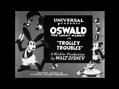 Trolley troubles (1927). Oswald The Lucky Rabbit.
