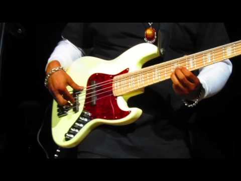 Tres Gilbert performing "RONI"  on his Bass Guitar. 2-13-16 Star Plaza Theatre