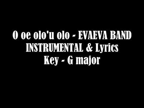 O oe olo'u olo INSTRUMENTAL & Lyrics 🌴🎵 KEY G major