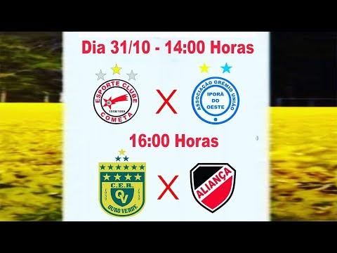 Copa LASSBERG - Cometa x Grêmio União - Ouro Verde x Aliança.