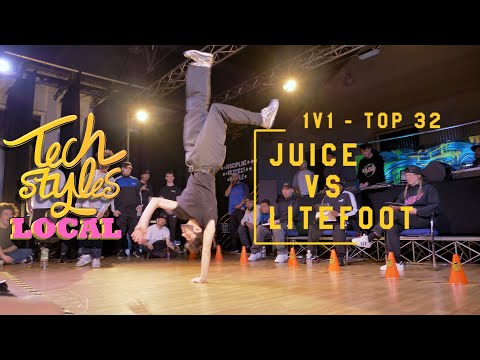 Tech Styles Local | Bboy Juice vs Bboy Litefoot | Top 32 | 1v1 Solo Battle