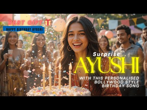 Make Personalised bollywood style birthday song for Friend | AYUSHI | HBD AYUSHI#BESTGIFT #trending