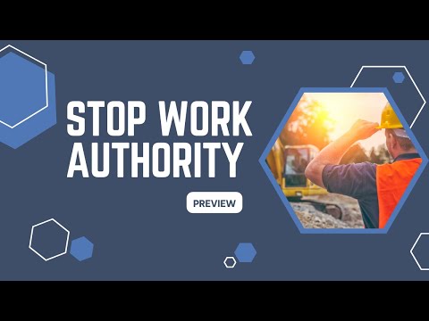 Stop Work Authority (Preview)