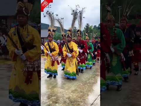 盈江目瑙纵歌，瑙双瑙巴舞姿震撼全场，万人共舞见证景颇魂#目瑙纵歌#民族特色民族文化#寻美云南#民歌#非遗 #方言歌曲#才藝#音乐 #shorts #chineseartstic #dance