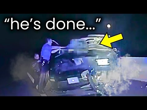 When Muscle Car Police Chases End with Savage PIT Maneuvers | Police Chase Compilation #24