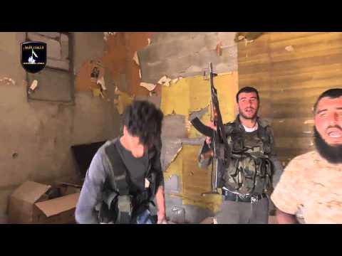 بعض غنائم اللواء الأول مهام خاصة من تحرير اللواء 52 في مدينة الحراك في ريف درعا ضمن معركة القصاص