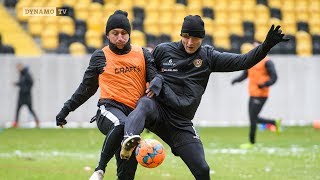 Trainingsauftakt im Rudolf-Harbig-Stadion