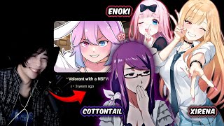 Lee Watching His MOST VIEWED Clips (ft. Xirena, Enoki, & Cottontailva)