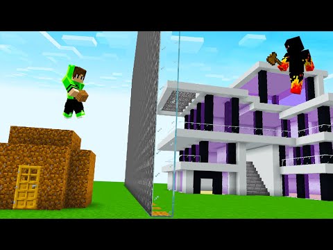 Trolei meu INIMIGO com CASA PRONTA na BATALHA DE CONSTRUÇÃO do MINECRAFT