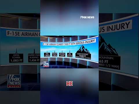 Injured airman scaled equivalent of 7 Eiffel Towers before rescue #shorts