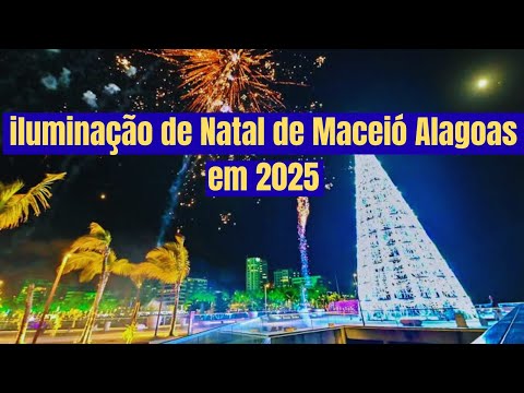 Abertura oficial do Natal 2025 | Maceió | Alagoas Brasil | visto de cima em 4K | Dji Mini 3 Pro
