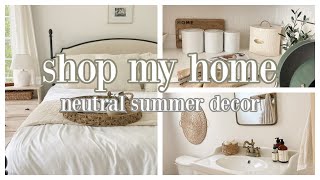 2022 SUMMER HOME DECOR INSPIRATION | NEUTRAL COTTAGE STYLE DECORATING