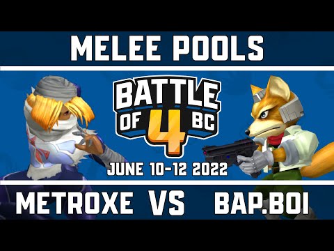 Metroxe vs bap.boi - Melee Singles Pools - Battle of BC 4