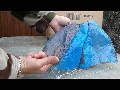 comment fabriquer un parachute deux couleurs fusée eau