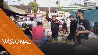 Download lagu Peniaga buah ditahan selepas acu pisau kepada penguatkuasa MBAS mp3