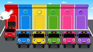 Colors for Children with Color Bus Toy - Colours for Kids