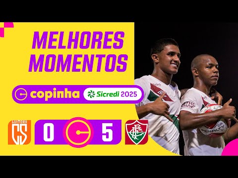 Gols e lances de Coimbra x Fluminense