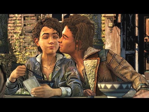 No Tongue Louis FLIRTING With Clem -ROMANCE VS FRIENDZONE- The Walking Dead Final Season Ep4