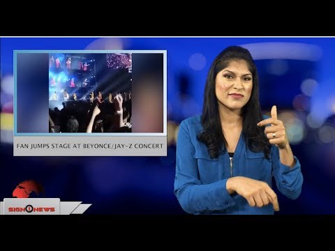 Fan jumps stage at Beyonce/Jay-Z concert (ASL - 8.27.18)