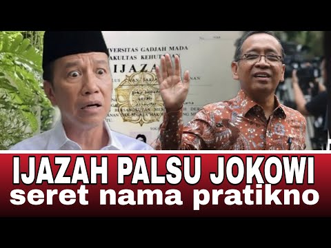 IJAZAH PLASU JOKOWI SERET NAMA PRATIKNO MANTAN REKTOR UGM ❗ AKTOR TUNGGAL ,⁉️