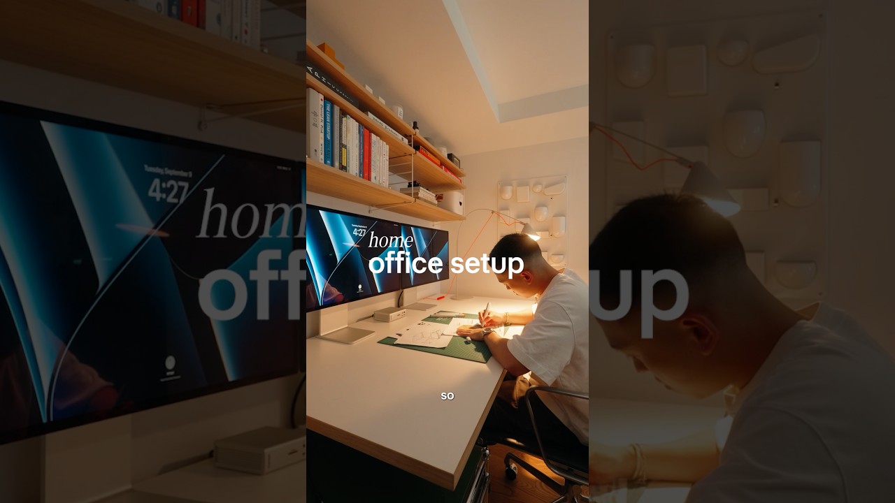 a designer’s dream home office #interiordesign #homeoffice #desksetup