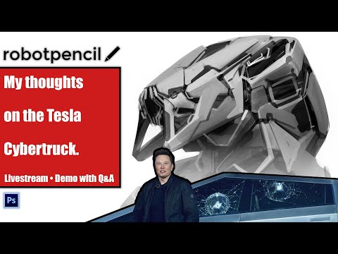 Robotpencil Stream 37 - My thoughts on the Tesla Cybertruck.