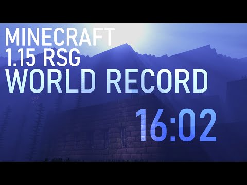 [FORMER WR] I DID IT AGAIN | Minecraft 1.15 RSG 16:02