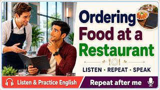 Restaurant English Conversation | Ordering Food | Listening & Speaking Practice