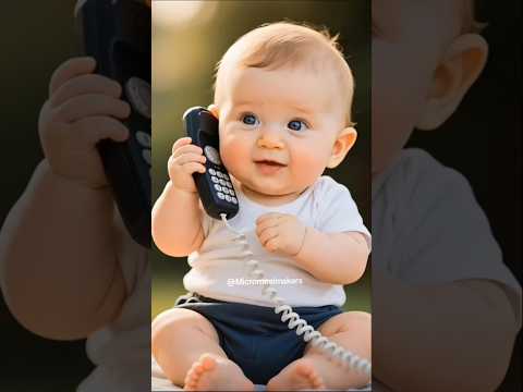 Baby Talking on Phone Call – Cutest Conversation Ever! #shorts #fyp #baby