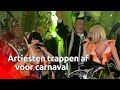 Nieuwe krakers tijdens opnamen Polonaise, het carnavalsprogramma van Hart voor Muziek.