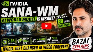 NVIDIA Just Changed AI Video Forever! SANA-WM Creates 1 Minute Worlds on a Single GPU