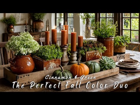 Cinnamon & Green: The Perfect Fall Color Duo