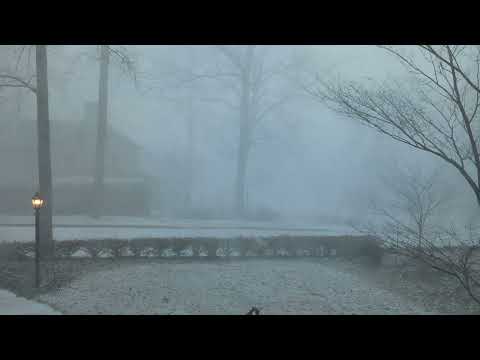 Time lapse of snow squall in State College, Penn State, February 19, 2022