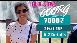 Coorg full tour plan | places to visit in Coorg | Budget Travelling | A-Z Details | Curly Bhavya