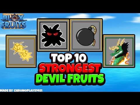 Top 10 Strongest Devil Fruits - Blox Fruits [Roblox]