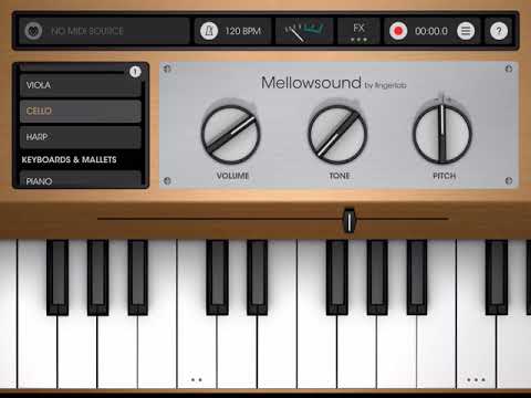 Mellowsound app by fingerlab - All presets on ios ipad  demo