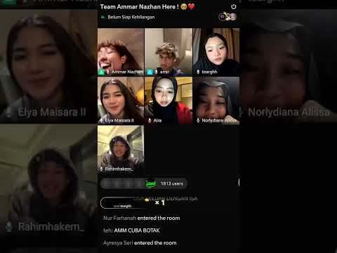 team ammar nazhan buat live