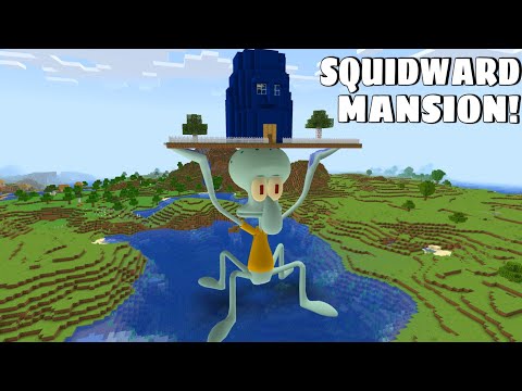 I found OCTOPUS SQUIDWARD SKY MANSION in Minecraft - Gameplay - Coffin Meme